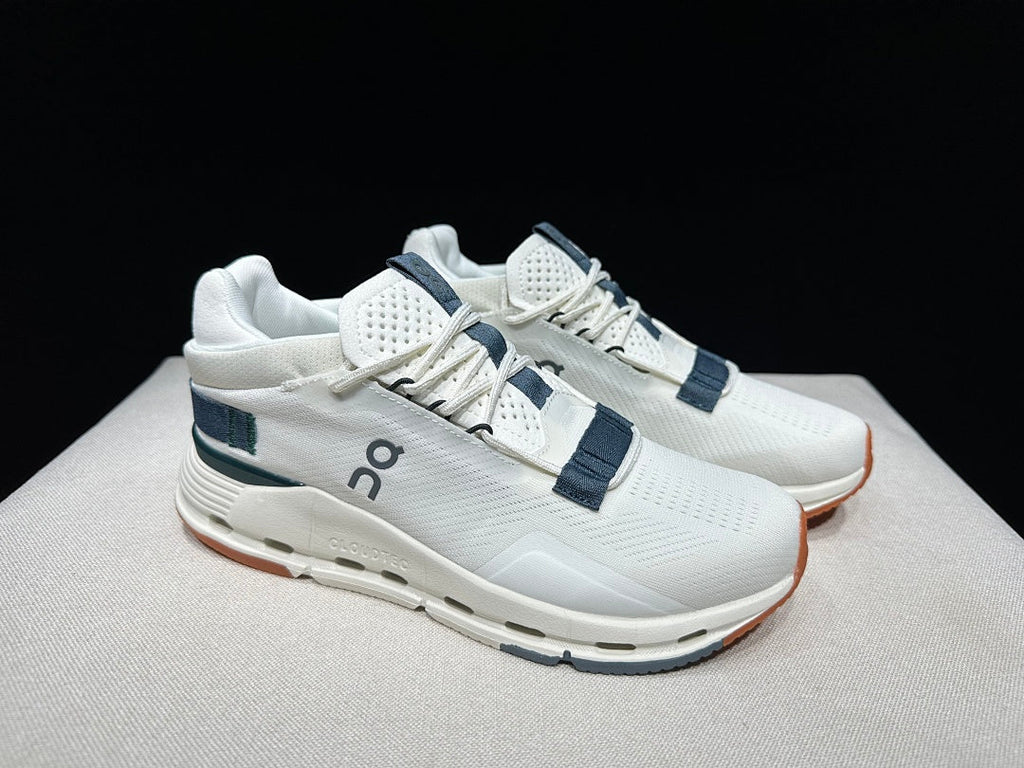 Ivory and Olive On Cloudnova 2 Sneakers - product image from the listing.