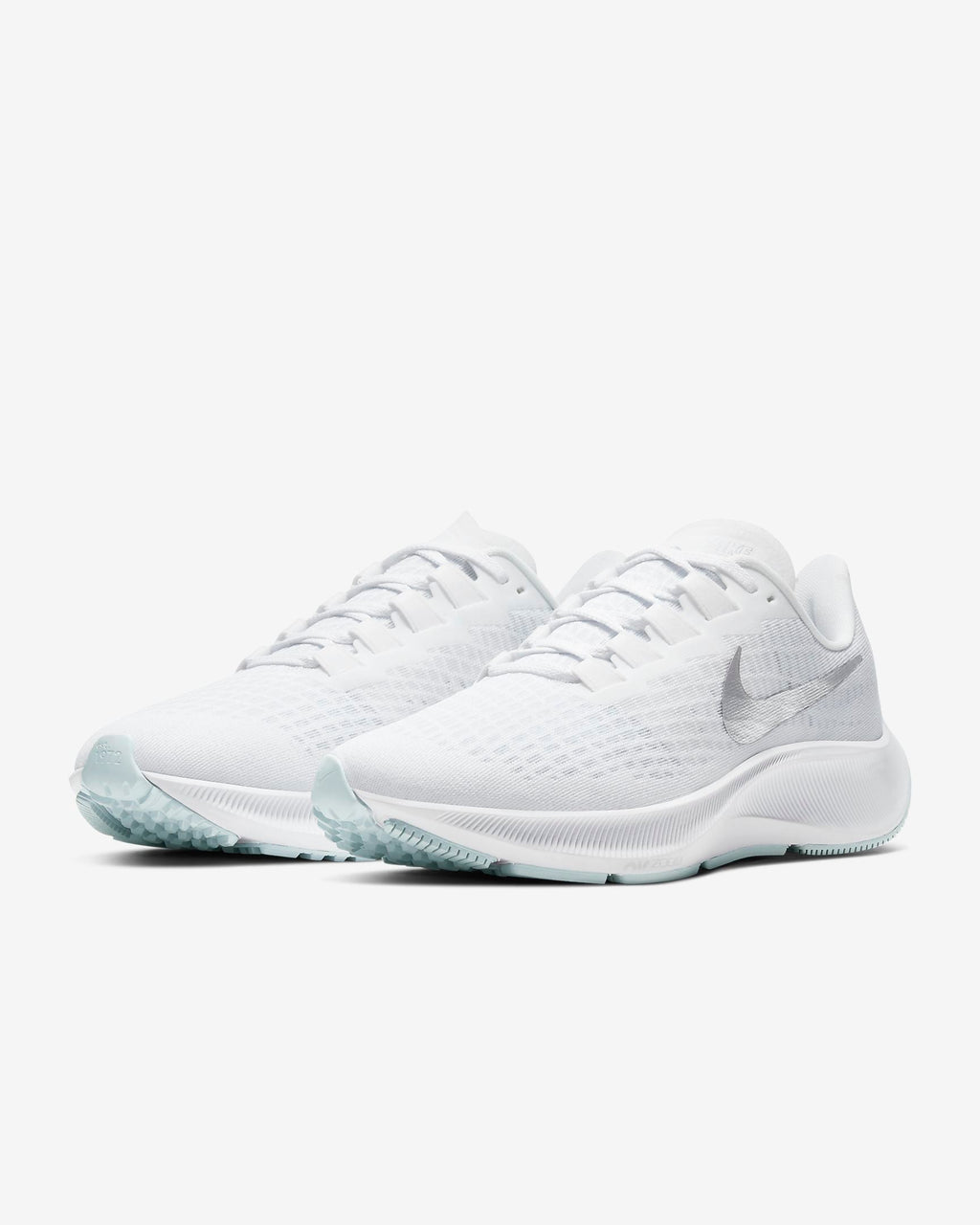 Nike Air Zoom Pegasus 37 Running Shoes in White BQ9647-101 - product image from the listing.