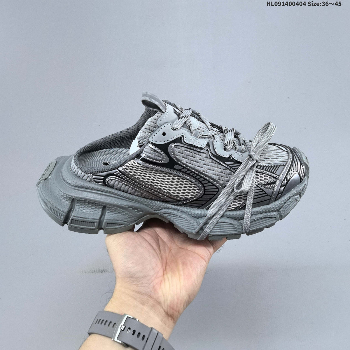 Balenciaga 3XL Mesh Sneakers in Black, Silver or in Grey - product image from the listing.