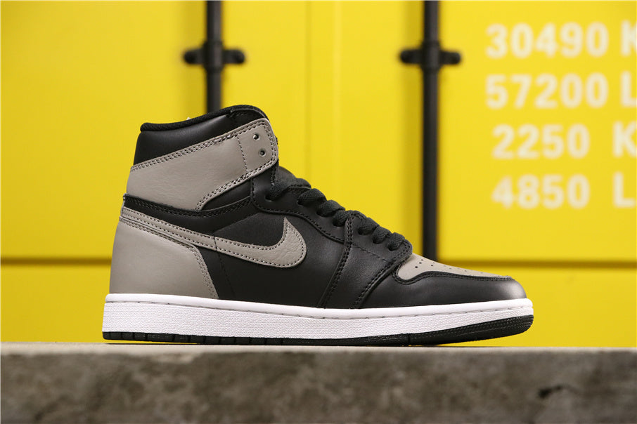 Air Jordan 1 High Shadow in Black Grey White 555088-013 - product image from the listing.