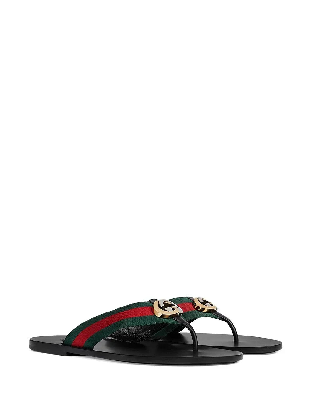 striped logo-embellished sandals by Gucci - product image from the listing.