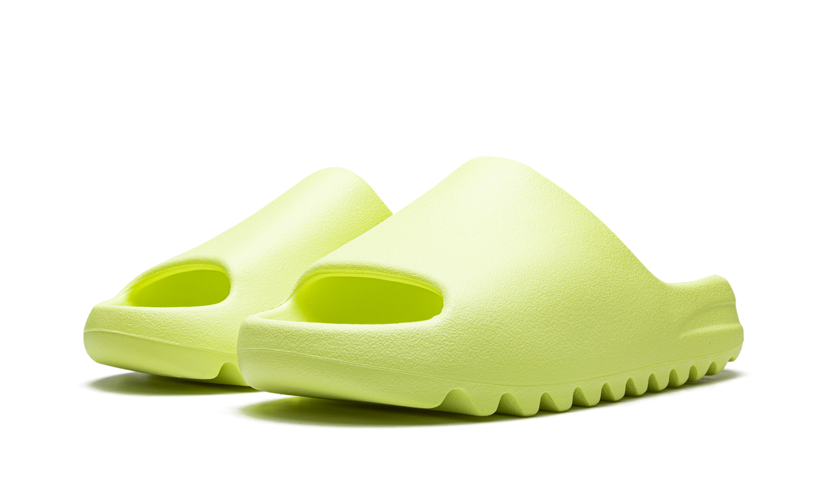 "Glow Green 2022" Yeezy Slide HQ6447 - product image from the listing.