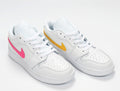 White Multicolor CW7035-100 Sneakers - Nike Air Jordan 1 Low - product image from the listing.