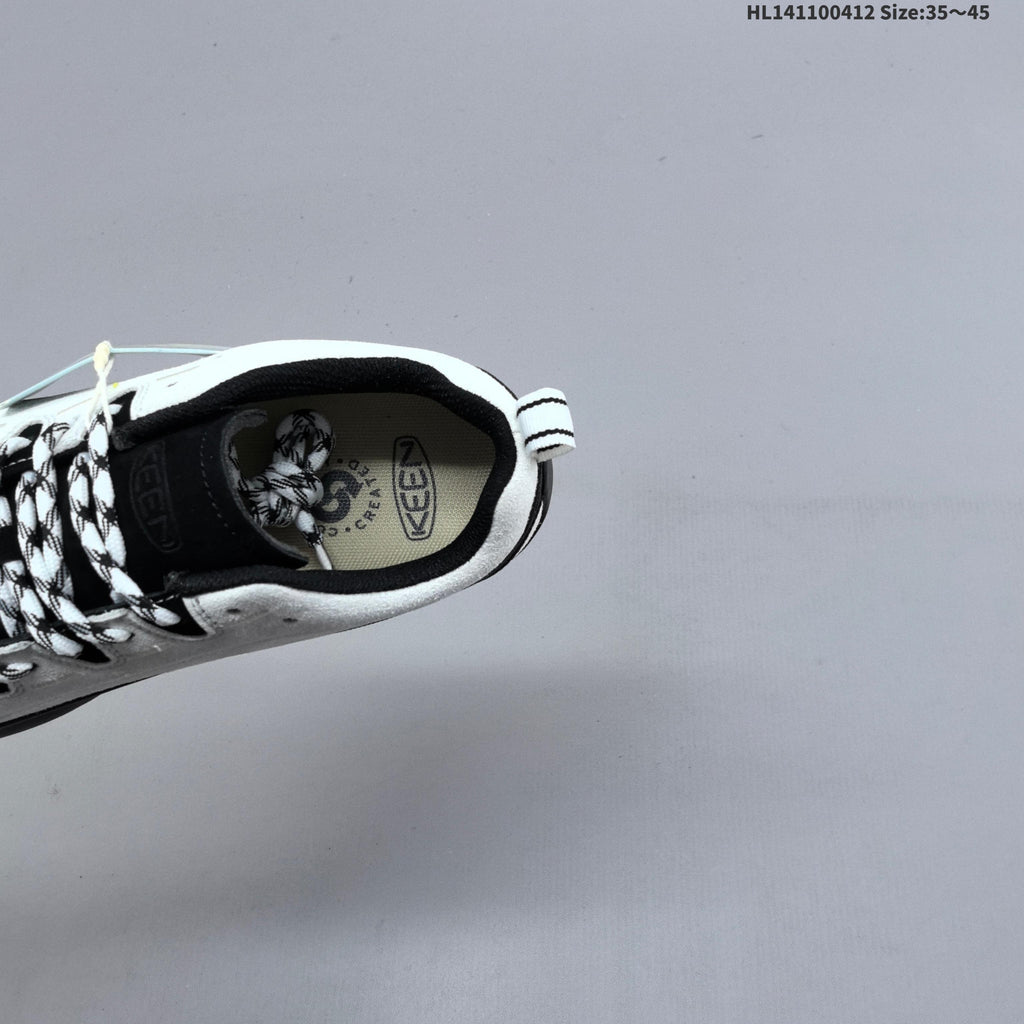 KEEN Jasper Low-Cut Outdoor Sneakers White Black 1022266 - product image from the listing.