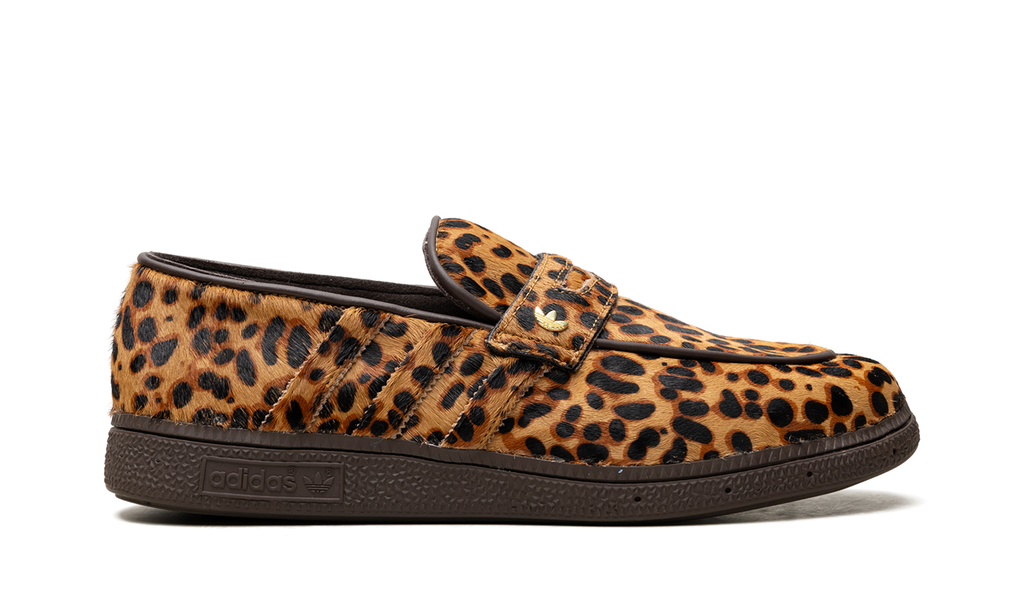 "Leopard Print Dark Brown" Handball Spezial Loafer KJ2526 - product image from the listing.