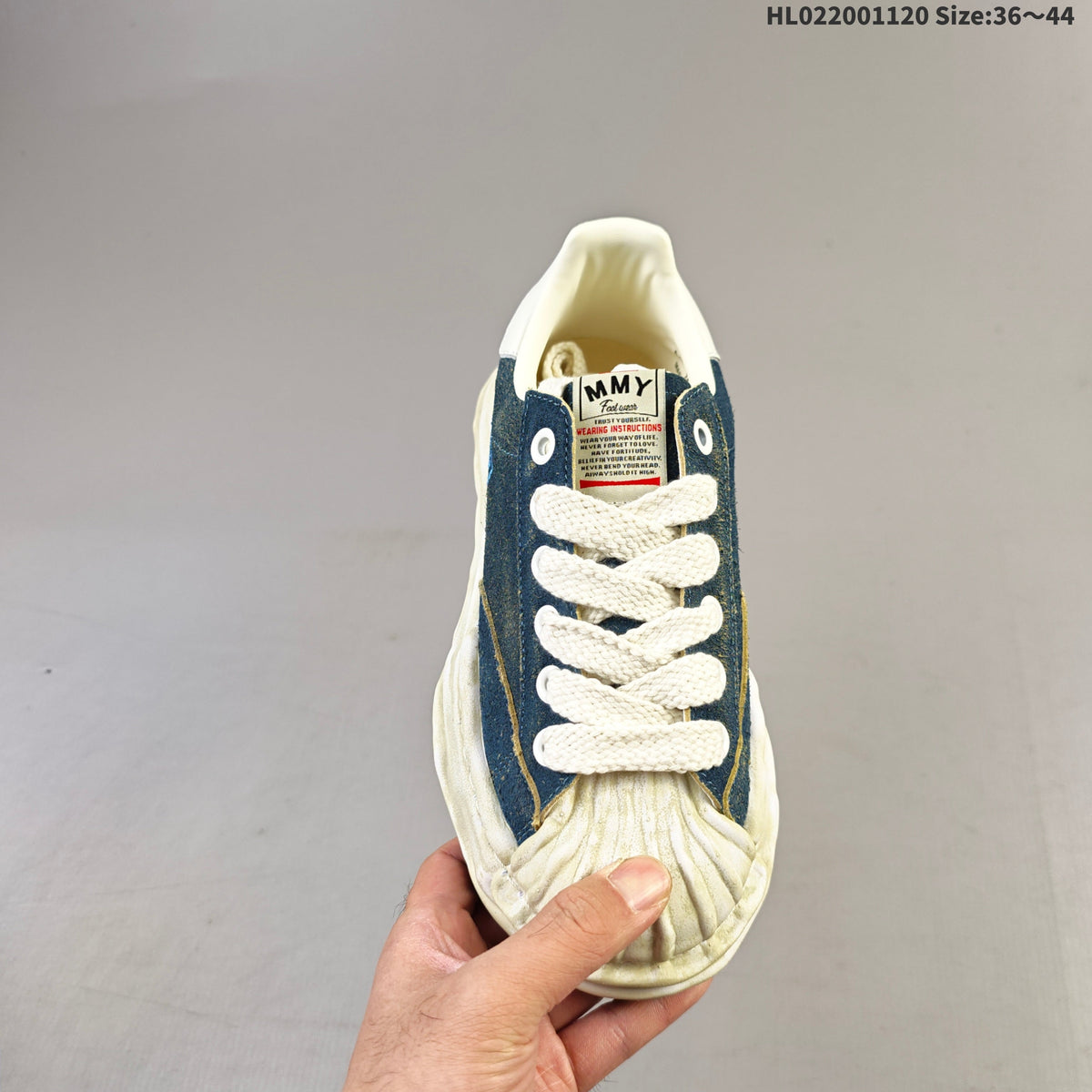 Blue Denim MMY Wayne Low-Top Sneakers - product image from the listing.
