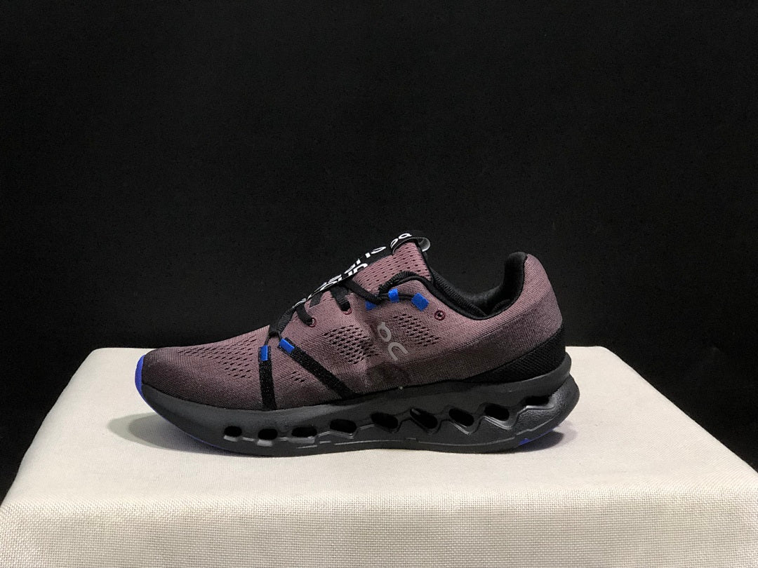 Charcoal and Blue On Cloudsurfer Running Shoes - product image from the listing.