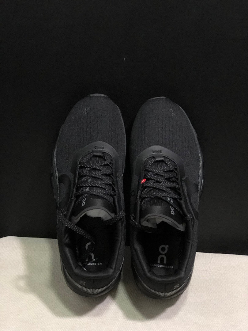 On Cloudmonster 2 Running Shoes in Black - product image from the listing.