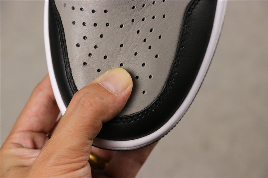 Air Jordan 1 High Shadow in Black Grey White 555088-013 - product image from the listing.