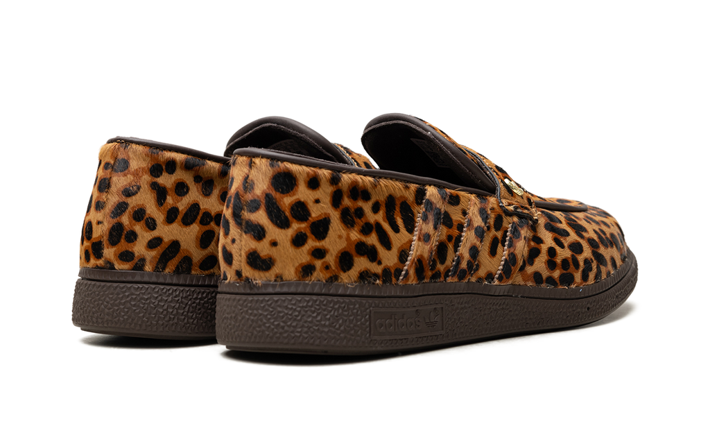 "Leopard Print Dark Brown" Handball Spezial Loafer KJ2526 - product image from the listing.