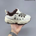 Cream and Brown FILA Chunky Sneakers - product image from the listing.