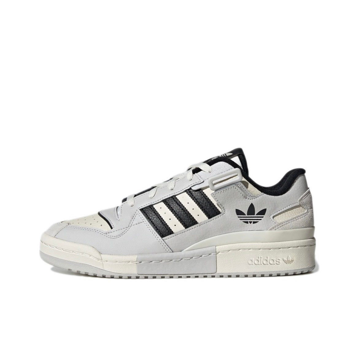Adidas Originals Forum Exhibit Low Sneakers in Gray Black GX6284 - product image from the listing.