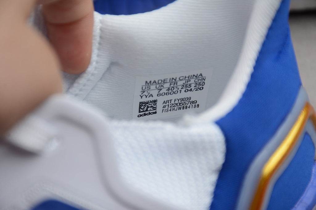Adidas UltraBOOST 20 FY9039 Running Shoes, in White Blue - product image from the listing.