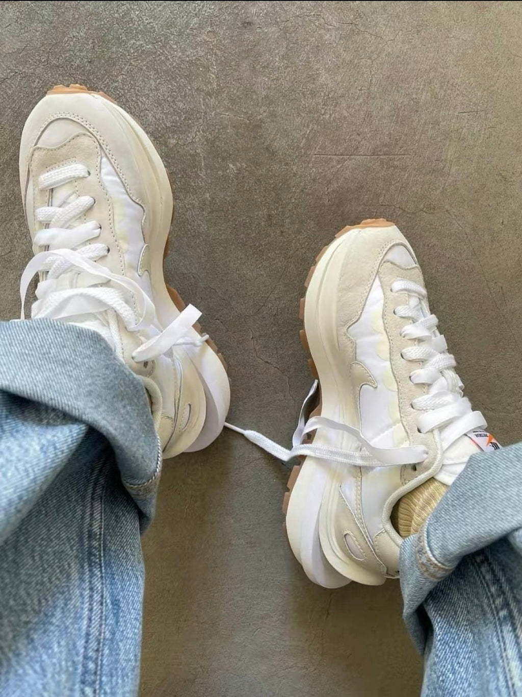 Nike x sacai VaporWaffle Sneakers, in White DD1875-100 - product image from the listing.