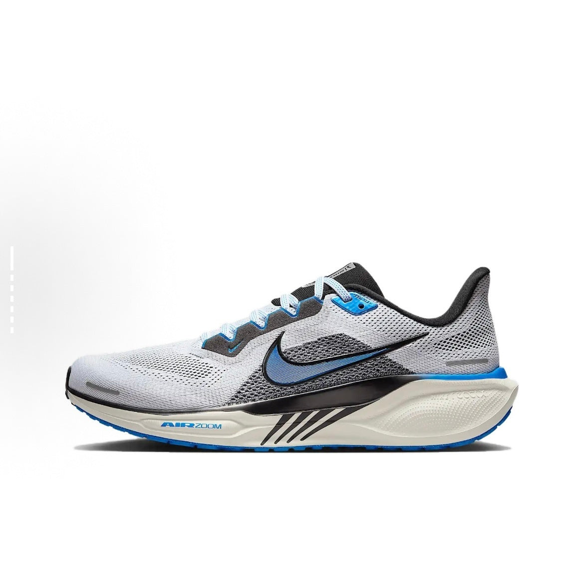 Nike Pegasus 41 Running Shoes in White Blue HV5218-100 - product image from the listing.