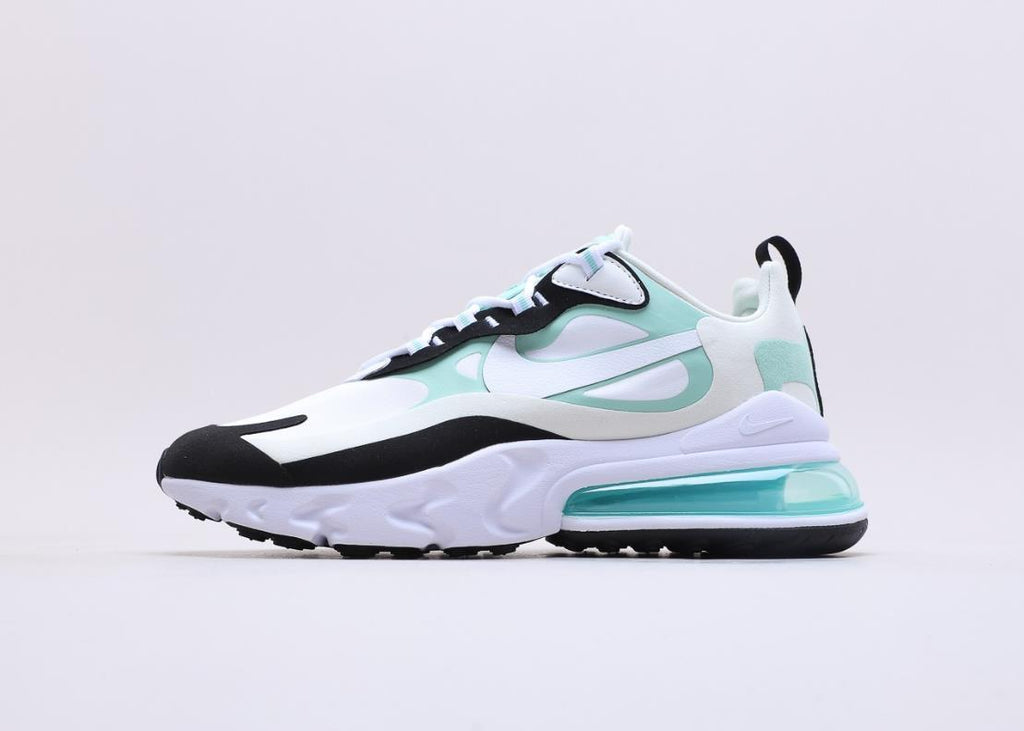 Nike Air Max 270 React Sneakers in White Mint CJ0619-012 - product image from the listing.
