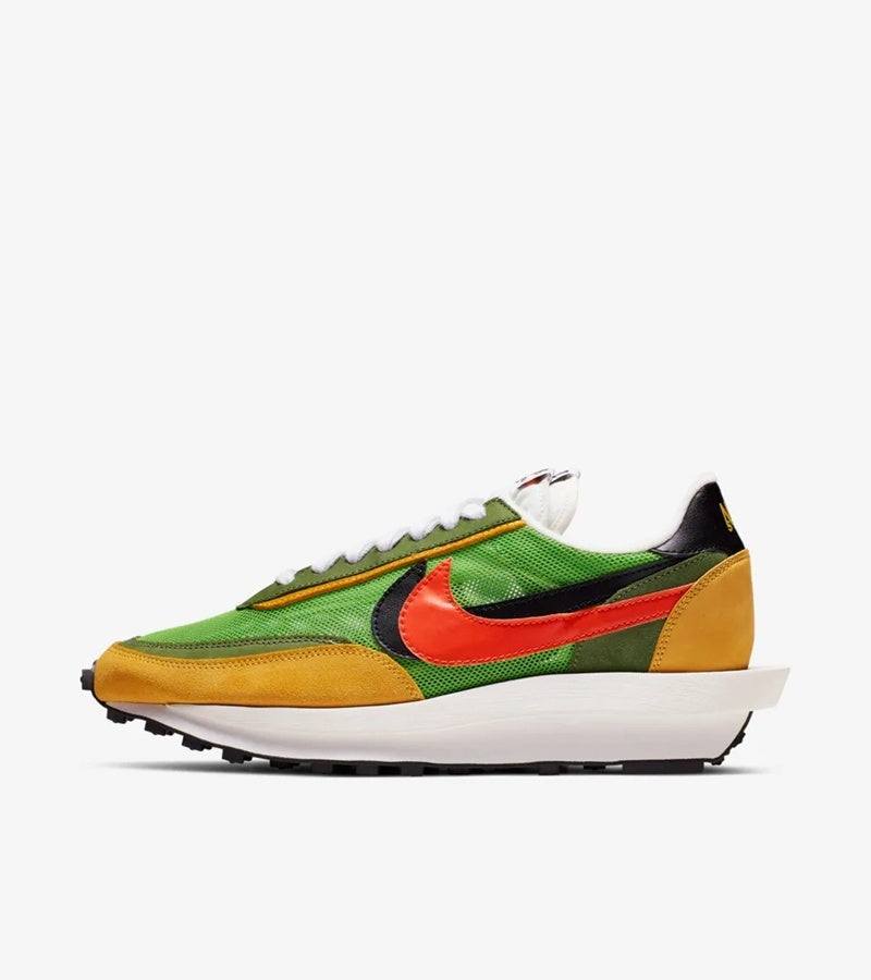 Nike x sacai LDV Waffle Sneakers in Green BV0073-300 - product image from the listing.