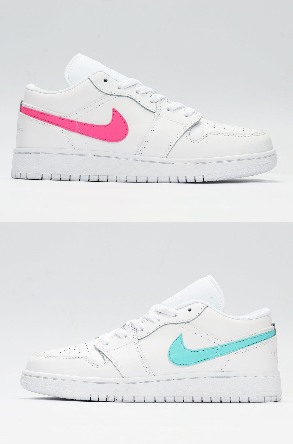 White Multicolor CW7035-100 Sneakers - Nike Air Jordan 1 Low - product image from the listing.