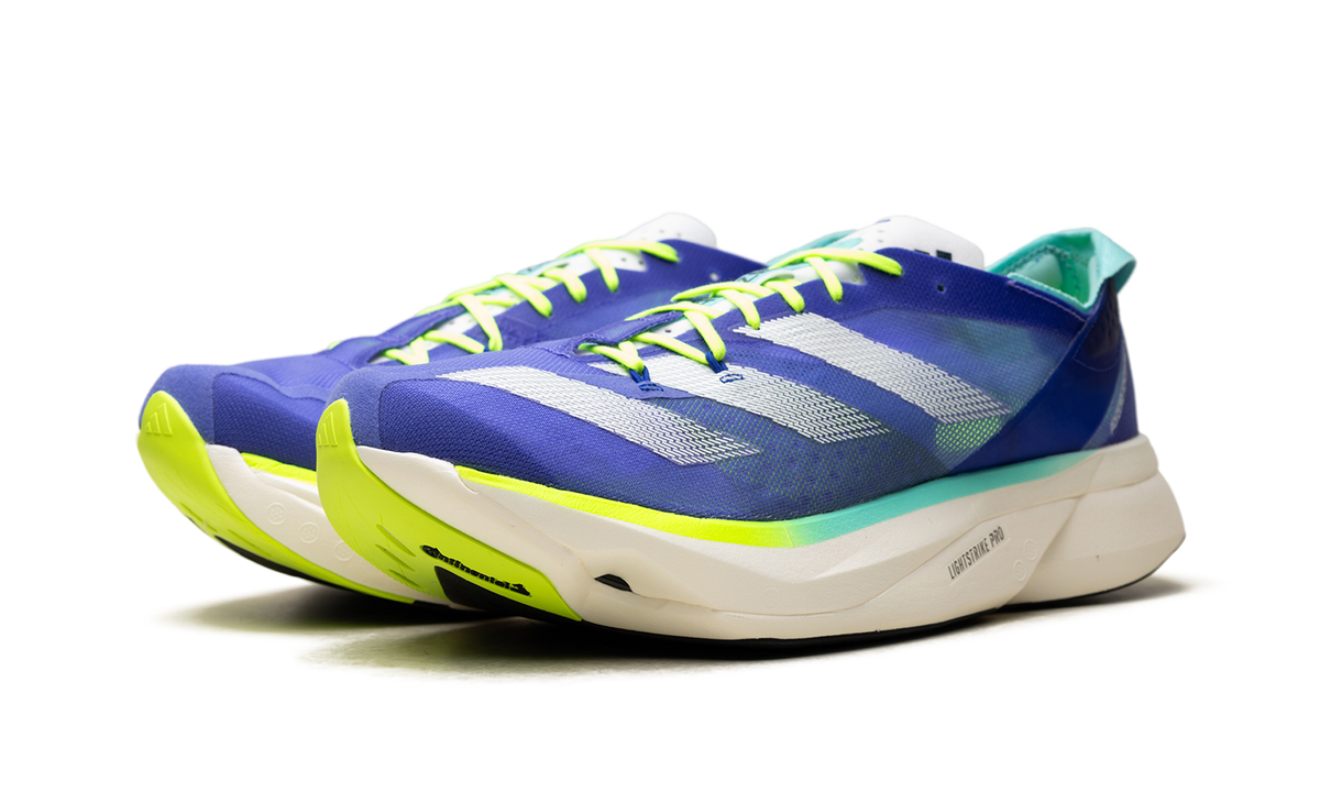 "Cobalt Blue Zero Metalic Lucid Lemon" Adizero Adios Pro 3 ID3635 - product image from the listing.