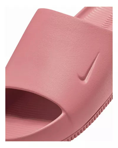Women's Nike Calm Slides - Canyon Pink / Canyon Pink / Canyon Pink - product image from the listing.