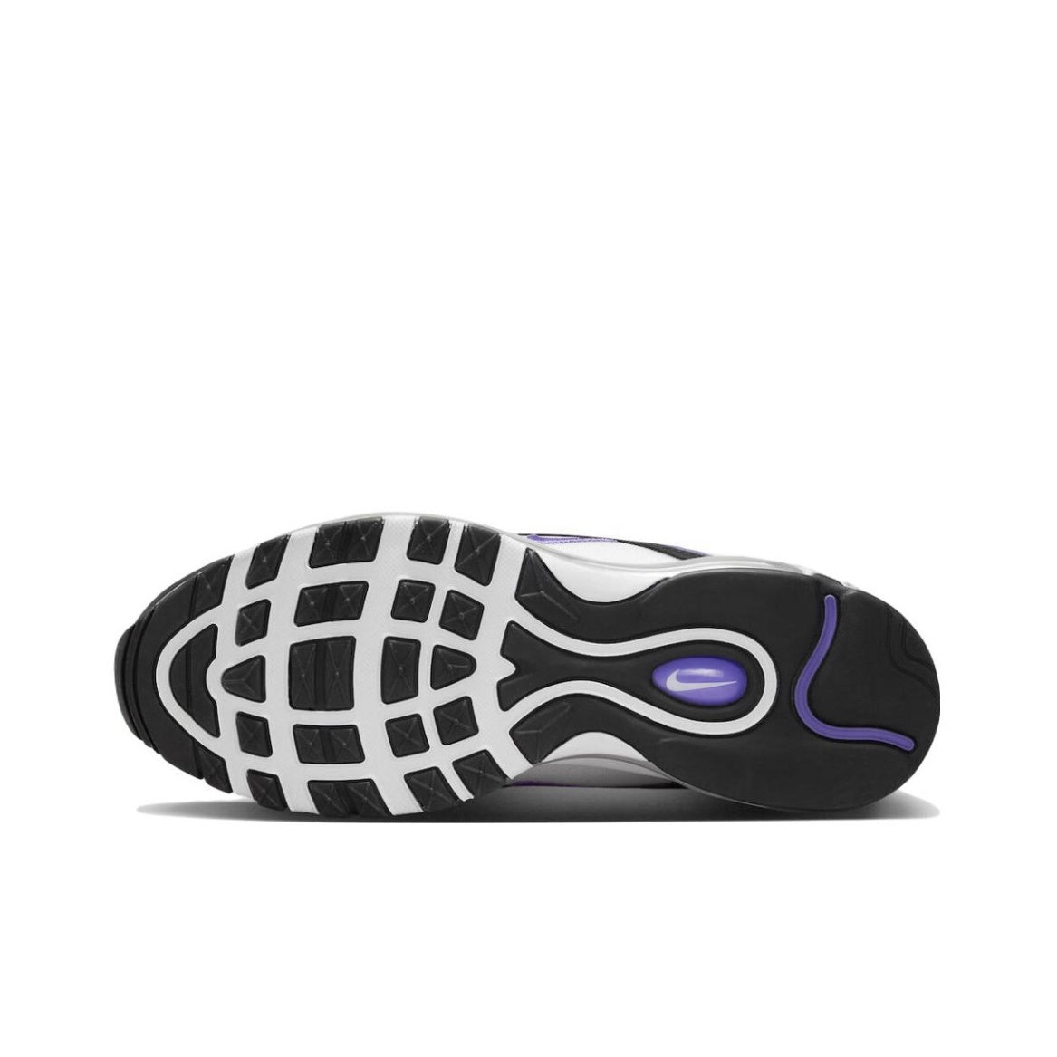 Nike Air Max 97 Sneakers in Black White Purple 921826-109 - product image from the listing.