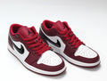Air Jordan 1 Low Sneakers in Red and White 553558-604 - product image from the listing.