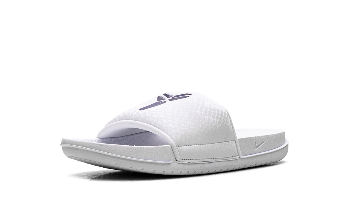 "Kobe - White / Court Purple" Offcourt Slide IF2870 101 - product image from the listing.
