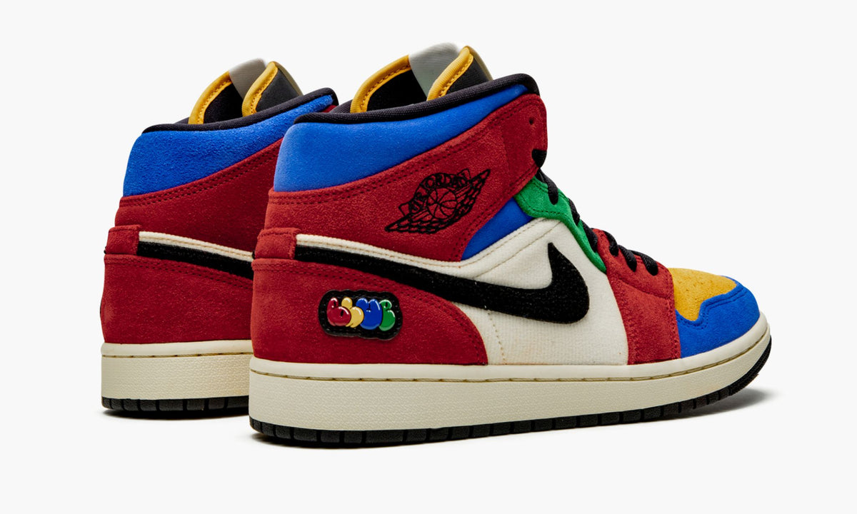 "Blue The Great - Fearless" Air Jordan 1 Mid - product image from the listing.