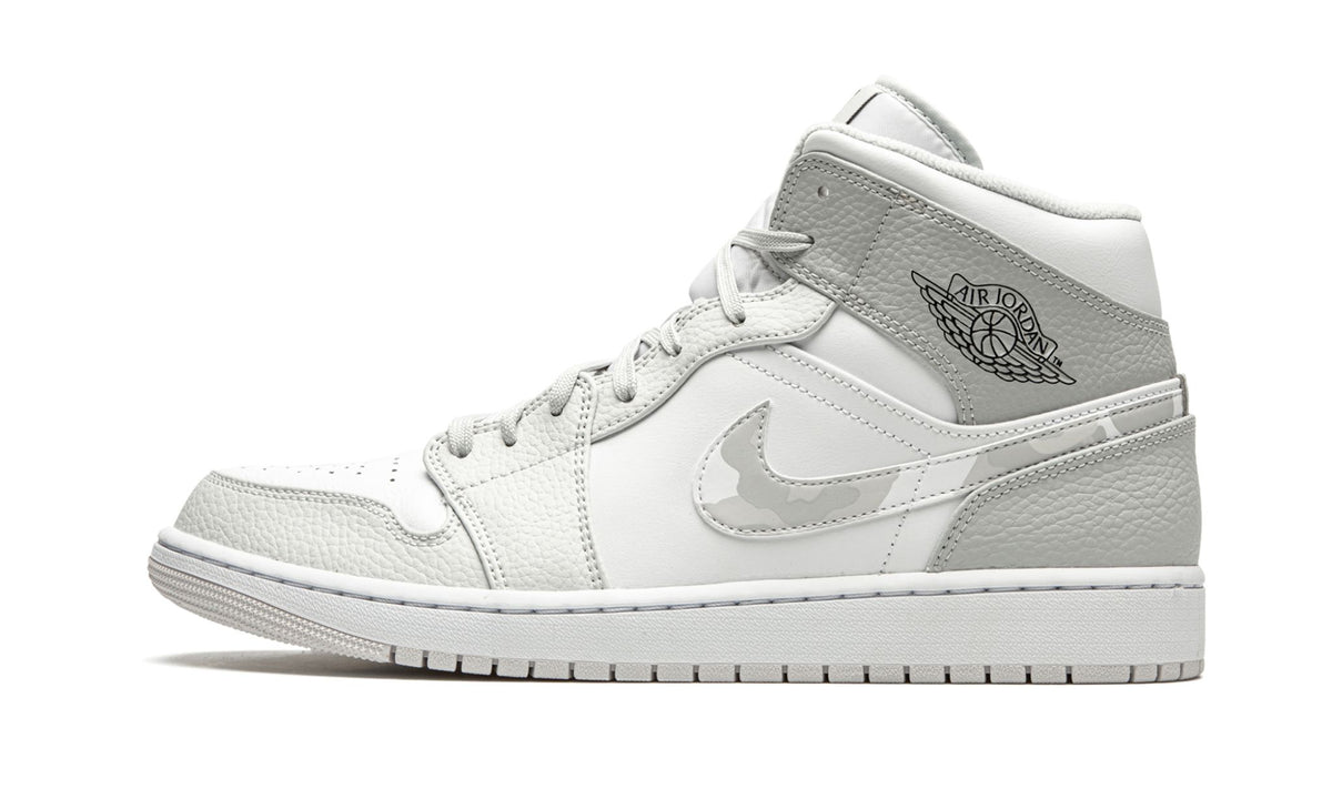 "White Camo" Air Jordan 1 Mid - product image from the listing.