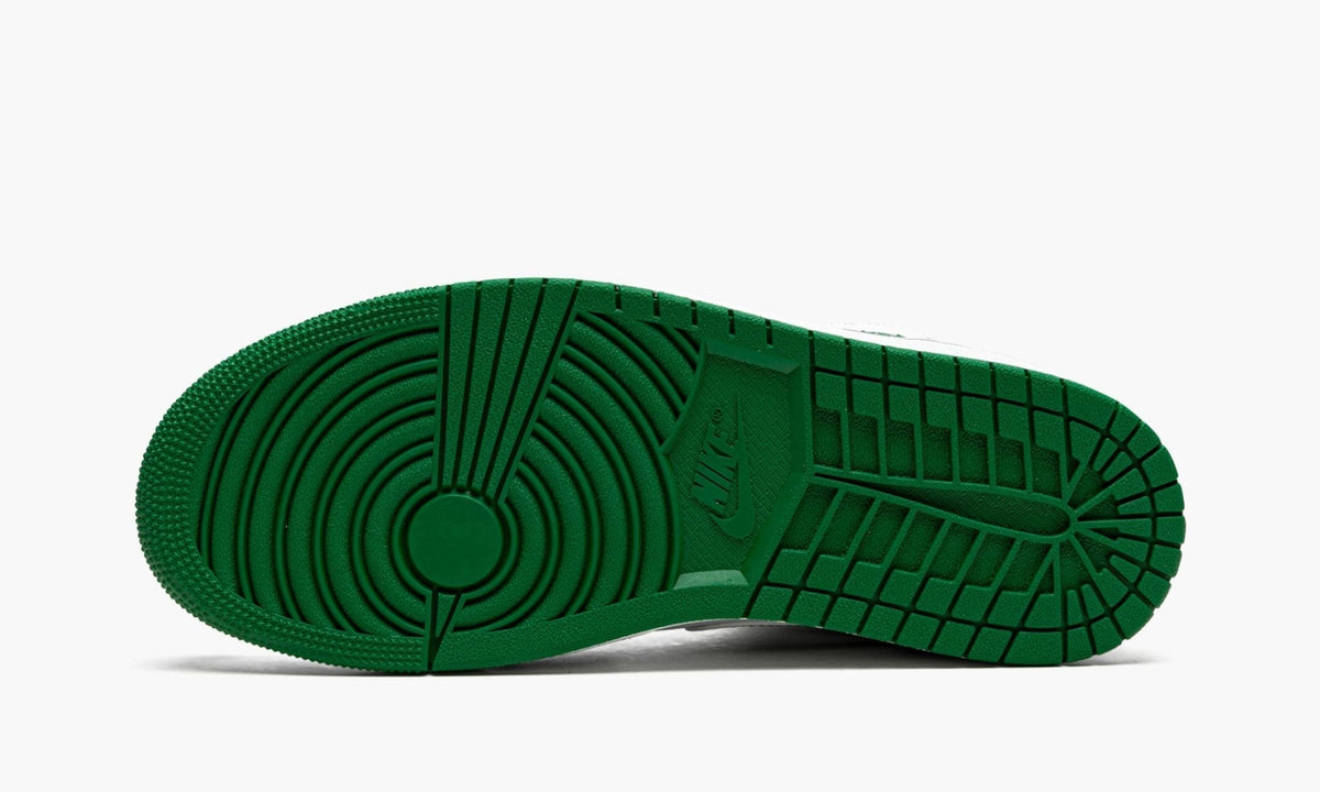 Air Jordan 1 MID SE Grey / Pine in Green / White - product image from the listing.