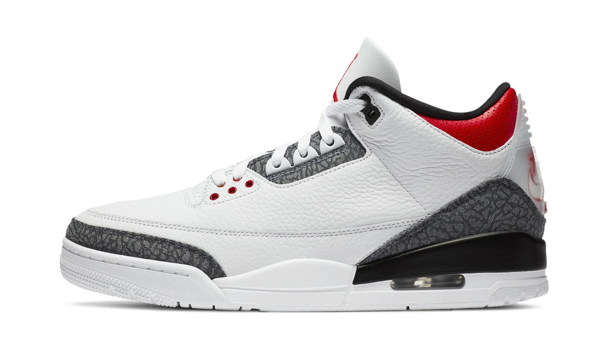"Japan Exclusive - Fire Red" Air Jordan 3 Retro SE-T Denim - product image from the listing.