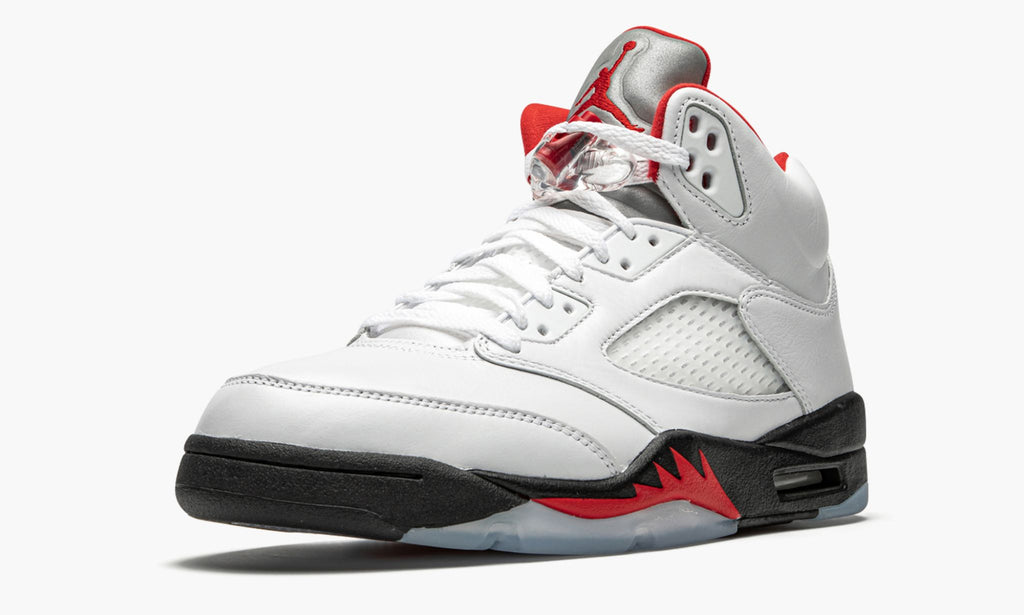 "Fire Red Silver Tongue 2020" Air Jordan 5 Retro - product image from the listing.