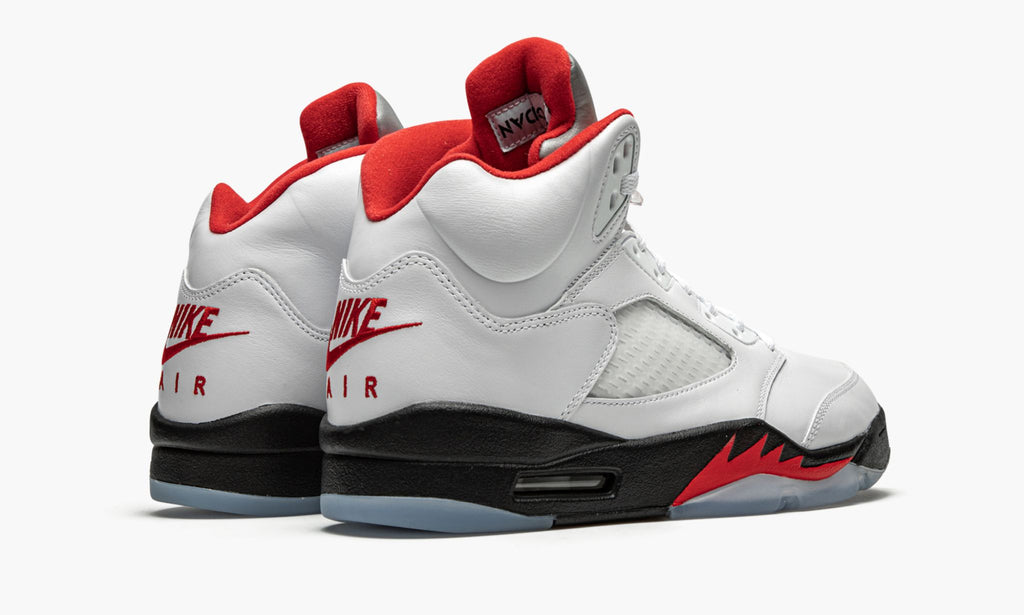 "Fire Red Silver Tongue 2020" Air Jordan 5 Retro - product image from the listing.