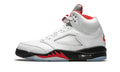 "Fire Red Silver Tongue 2020" Air Jordan 5 Retro - product image from the listing.