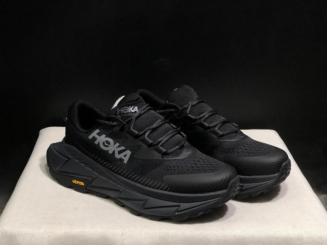 HOKA Skyline Float X Black Trail Trainers - product image from the listing.
