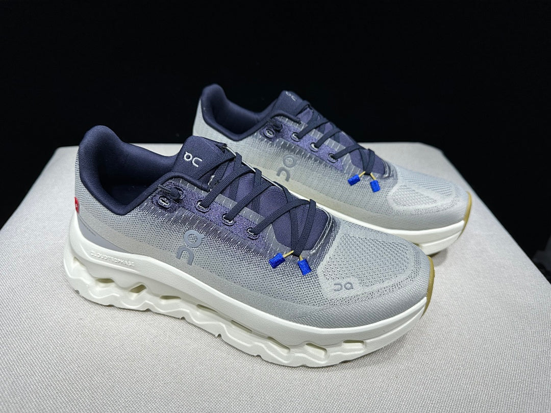 Light Gray and Ivory On Cloudtilt Sneakers - product image from the listing.