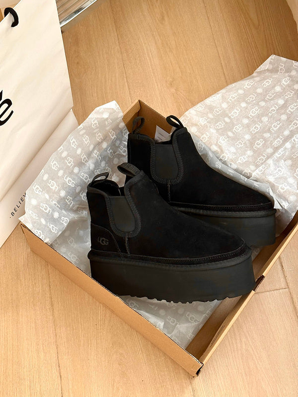 Women's BUS03 Wool Leather 5CM Shoes 35-40 with box - product image from the listing.