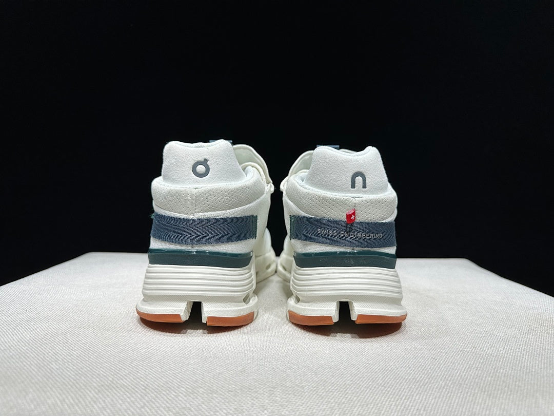 Ivory and Olive On Cloudnova 2 Sneakers - product image from the listing.