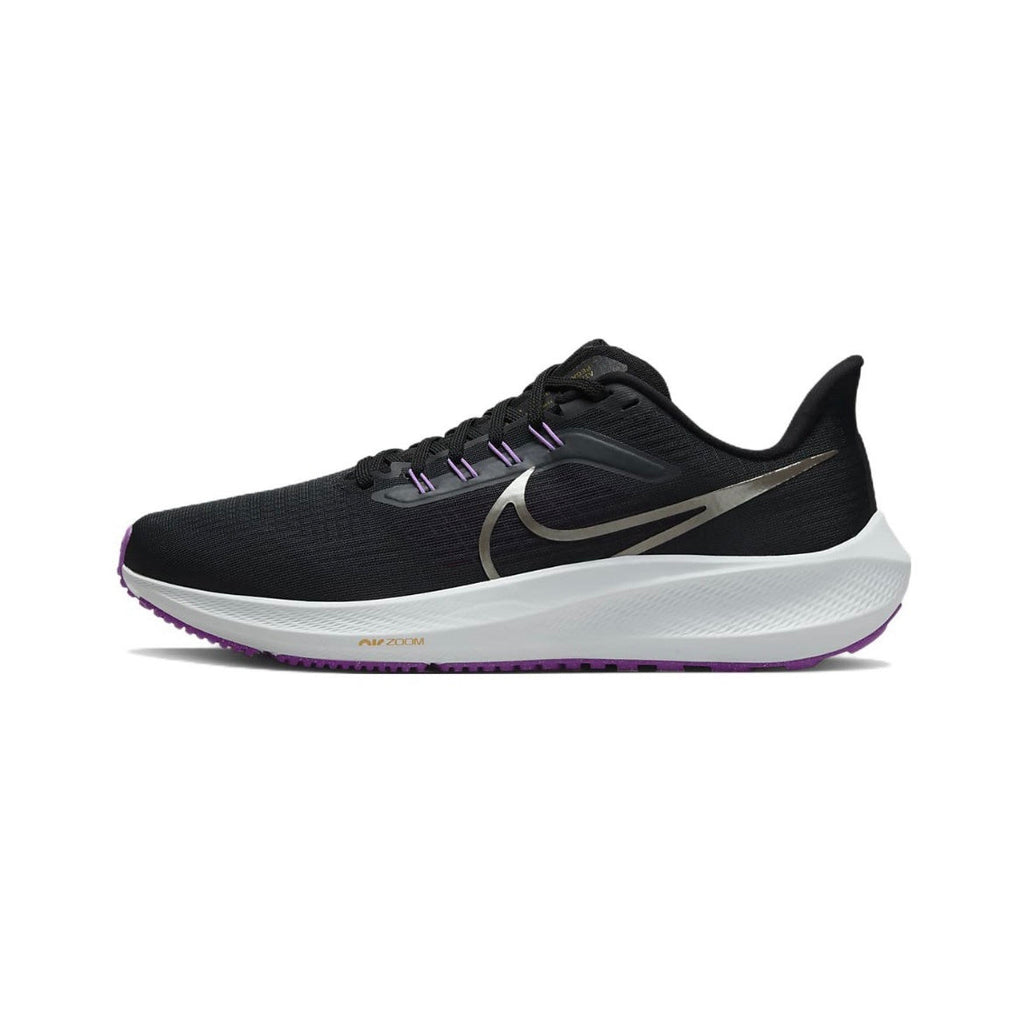 Nike Air Zoom Pegasus 39 Running Shoes in Black Purple DH4071-008 - product image from the listing.