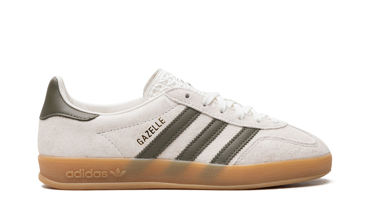 Women's Gazelle Indoor "Olive Strata" JH8821 - product image from the listing.
