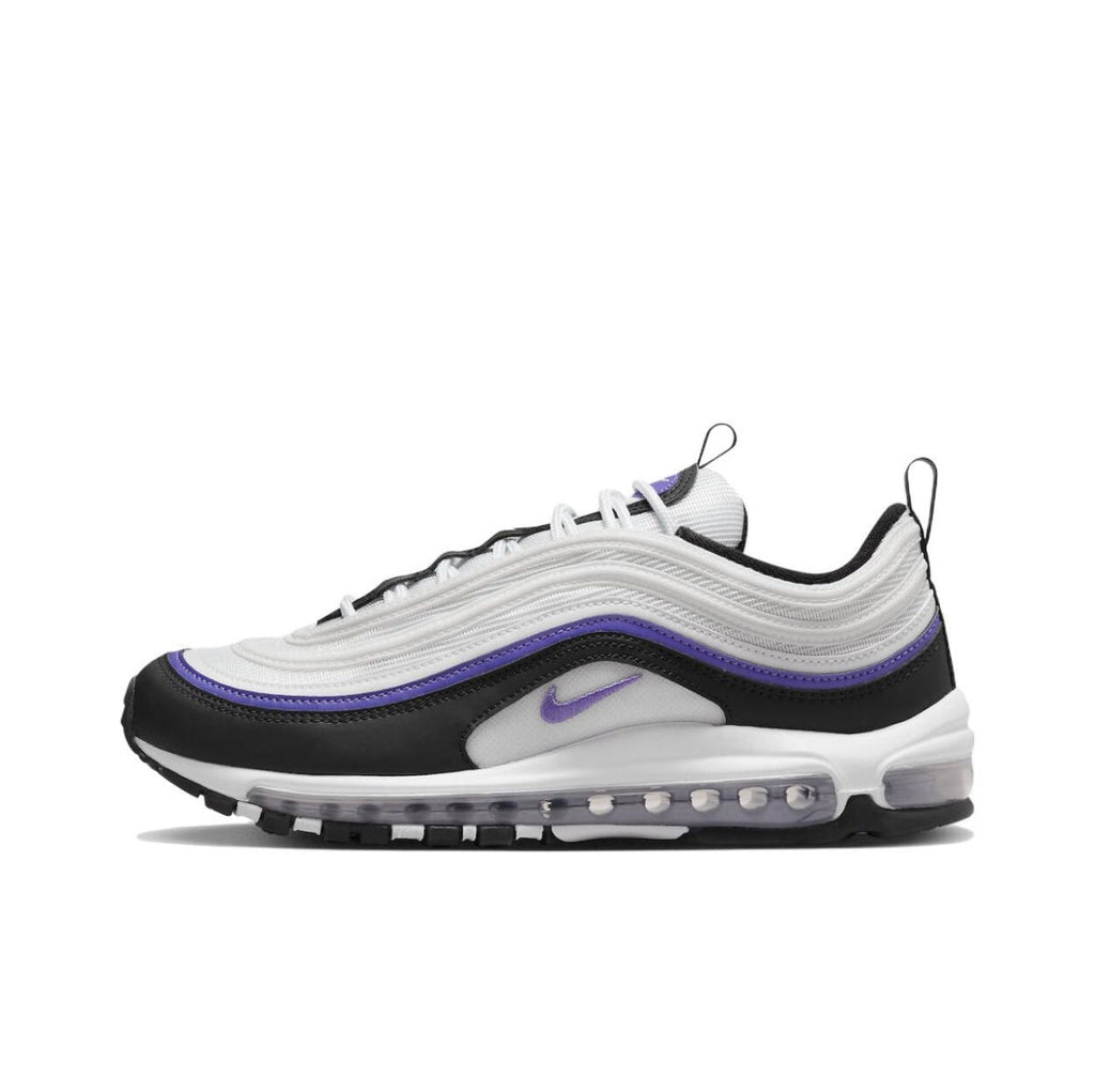 Nike Air Max 97 Sneakers in Black White Purple 921826-109 - product image from the listing.