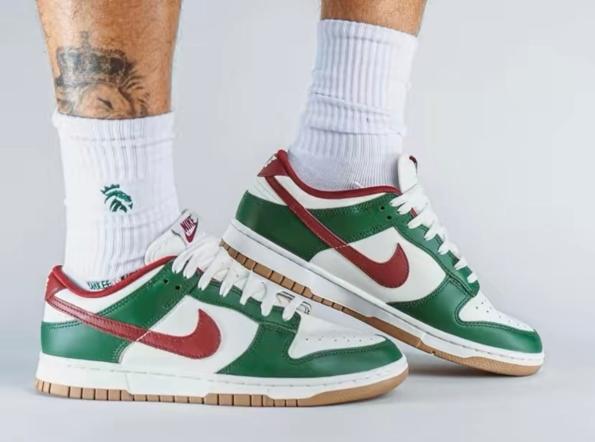 Nike Dunk Low Gorge Sneakers in Green FB7160-161 - product image from the listing.