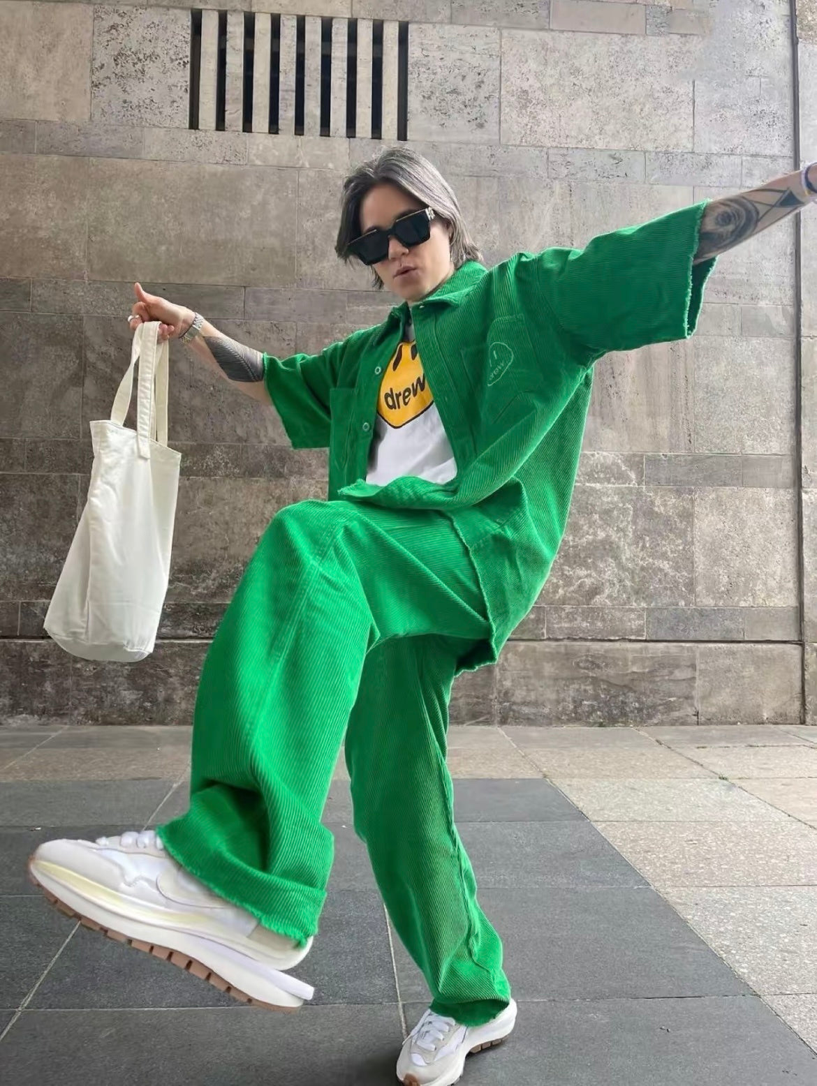 Nike x sacai VaporWaffle Sneakers, in White DD1875-100 - product image from the listing.