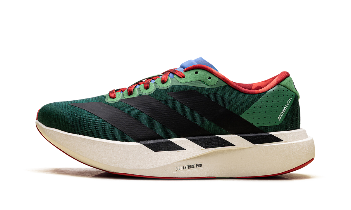 "BAPE - Green/Blue" Adizero Evo SL KJ5749 - product image from the listing.