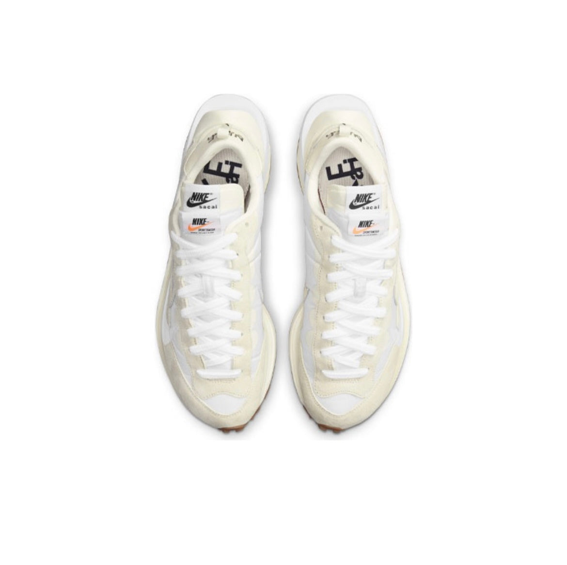 Nike x sacai VaporWaffle Sneakers, in White DD1875-100 - product image from the listing.
