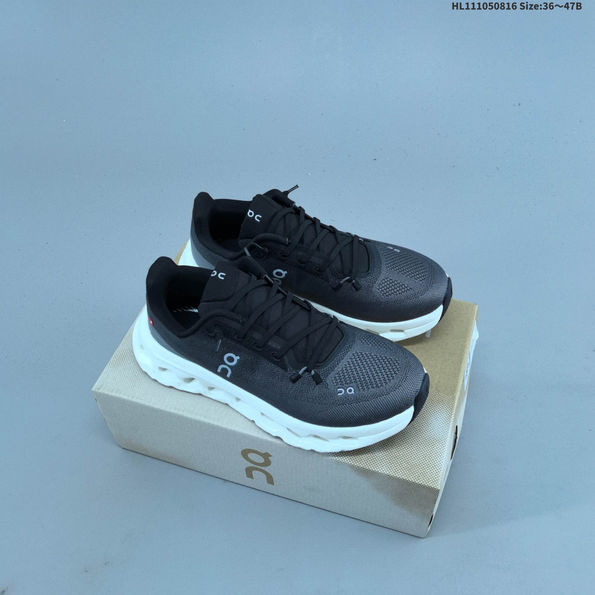 On Cloudtilt Sneakers in Black and White or in Peach - product image from the listing.