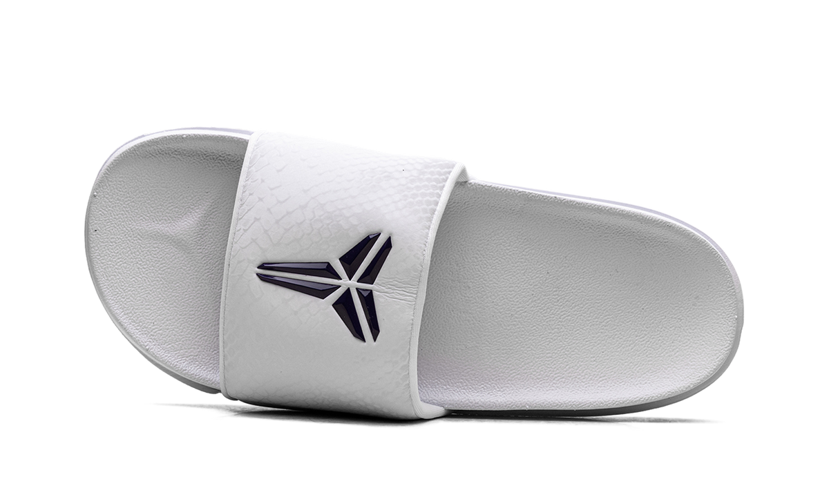 "Kobe - White / Court Purple" Offcourt Slide IF2870 101 - product image from the listing.