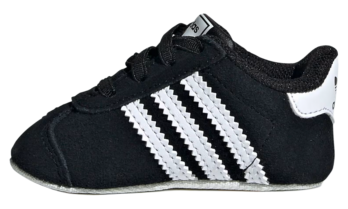 "Core Black / Cloud White / Cloud White" Gazelle Crib JI2046 - product image from the listing.