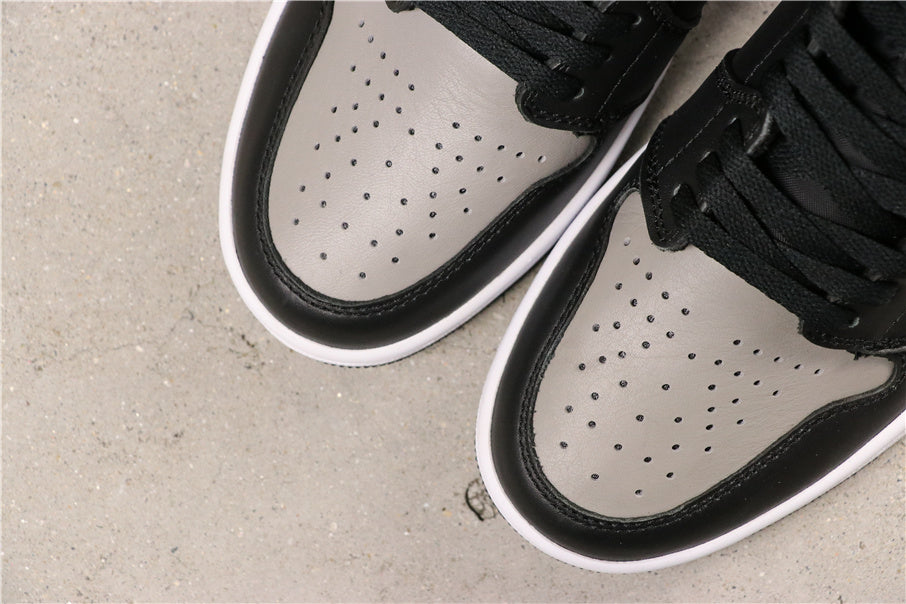 Air Jordan 1 High Shadow in Black Grey White 555088-013 - product image from the listing.
