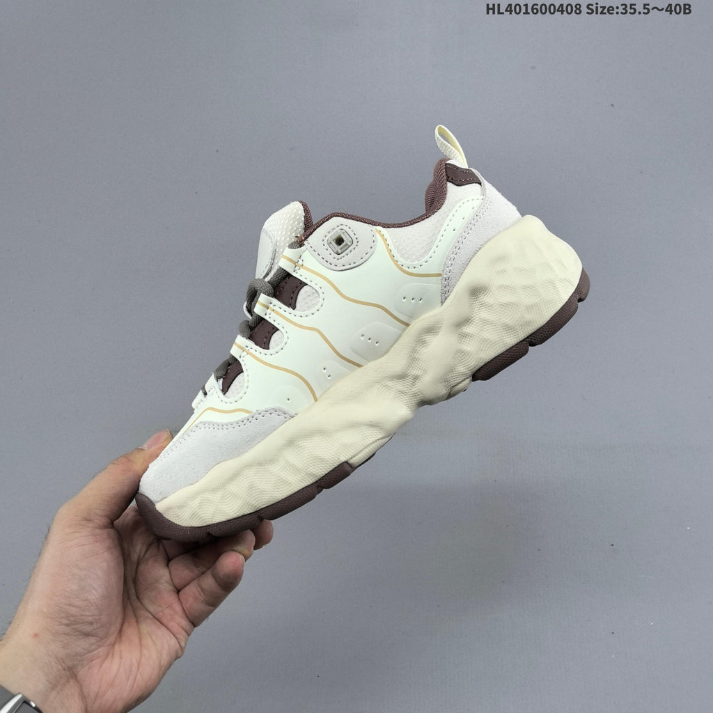 Cream and Brown FILA Chunky Sneakers - product image from the listing.